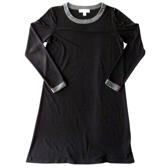 MICHAEL KORS Black Long Sleeve Stretch Pullover Sheath Cocktail Dress - Picture 3 of 8